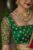 Unique Thread and Chamki Work Designer Blouse Green Color