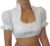 Trendy Simple Collar Neck and Puff Sleeve Designer Blouse White Color