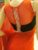 Designer Blouse Shoe Lace Design Orange and Back Color