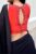 New Arrivals Simple Thread Work Designer Blouse Apple Red Color