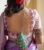 Bridal Blouse U Neck Design – Light Violet Color