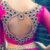 New Trendy Big Stone and Hand Thread Work Bridal Blouse Pink Color
