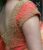 New Trendy Gold Stone Work Design Part Blouse Orange Color