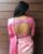 Latest New Party Blouse Flower Designs Rose Color