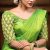 Elegant Thread and Patch & Stone Work Bridal Blouses Parrot Green Color