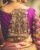 Stylish Temple Thread Work Model Designer Blouse Purple Color