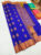 Trendy Design Butta Mphoss Saree Blue Color w/ Blouse
