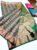 Copper Zari Work Butta Mphoss Saree Bottle Green Color w/ Blouse