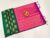 Butta Mphoss Saree Green and Pink Color w/ Blouse