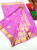 Flower Design Butta Mphoss Saree Rose Milk, Ramar Blue, Green Color w/ Blouse