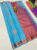 New Design Butta Mphoss Saree Sky Blue Color w/ Blouse