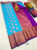 New Design Butta Mphoss Saree Rama Blue Color w/ Blouse