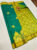 New Design Butta Mphoss Saree Teal Green Color w/ Blouse