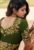 Embroidery Work Designer Blouse Green Color