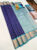 Trendy High Fancy Kanjivaram Silk Saree Mix Blue Color w/ Blouse