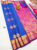 High Fancy Kanjivaram Silk Saree Mix Blue Color w/ Blouse