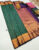High Fancy Kanjivaram Silk Saree Mix Bottle Green Color w/ Blouse