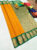 Beautiful Design High Fancy Kanjivaram Silk Saree Mix Butter Yellow Color w/ Blouse