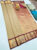 High Fancy Kanjivaram Silk Saree Mix Cream and Red Color w/ Blouse