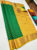 New Design High Fancy Kanjivaram Silk Saree Mix Green and Yellow Color w/ Blouse