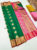 High Fancy Kanjivaram Silk Saree Mix Green Color w/ Blouse