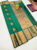 Flower Design High Fancy Kanjivaram Silk Saree Mix Green Color w/ Blouse