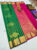 High Fancy Kanjivaram Silk Saree Mix Green Color w/ Blouse