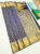 High Fancy Kanjivaram Silk Saree Mix Ink Blue Color w/ Blouse