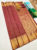 Beautiful Design High Fancy Kanjivaram Silk Saree Mix Kumkum Red Color w/ Blouse