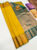 Trendy High Fancy Kanjivaram Silk Saree Mix Lemon Yellow Color w/ Blouse