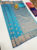 Unique Design High Fancy Kanjivaram Silk Saree Mix Light Blue Color w/ Blouse
