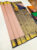 High Fancy Kanjivaram Silk Saree Mix Light Peach Color w/ Blouse