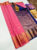 New High Fancy Kanjivaram Silk Saree Mix Lotus Rose Color w/ Blouse