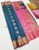 Latest Design High Fancy Kanjivaram Silk Saree Mix Peacock Color w/ Blouse