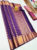 New Design High Fancy Kanjivaram Silk Saree Mix Purple Color
