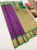 Latest Design High Fancy Kanjivaram Silk Saree Mix Purple Color w/ Blouse