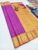 High Fancy kanchipuram Silk Saree Mix Purple Color w/ Blouse