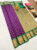 Latest Design High Fancy Kanjivaram Silk Saree Mix Purple Color w/ Blouse