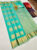 High Fancy Kanjivaram Silk Saree Mix Teal Blue Color w/ Blouse