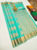 High Fancy Kanjivaram Silk Saree Mix Teal Green Color w/ Blouse