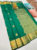 Latest Design High Fancy Kanjivaram Silk Saree Mix Green Color w/ Blouse
