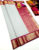 High Fancy Kanjivaram Silk Saree Mix Pure White Color w/ Blouse
