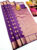 High Fancy Kanjivaram Silk Saree Mix Pure Purple Color w/ Blouse