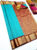 Trendy Mango Design High Fancy Kanjivaram Silk Saree Mix Sky Blue Color