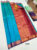K.M.D Soft 75% Pure Silk Saree Blue Color w/ Blouse
