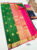 K.M.D Soft 75% Pure Silk Saree Green Color w/ Blouse