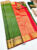 K.M.D Soft 75% Pure Silk Saree Green Color w/ Blouse