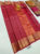 New Design K.M.D Soft 75% Pure Silk Saree Kumkum Red Color w/ Blouse