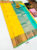 Latest Design K.M.D Soft 75% Pure Silk Saree Lemon Green Color w/ Blouse