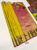 K.M.D Soft 75% Pure Silk Saree Lemon Green Color w/ Blouse